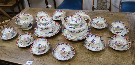 A 12 place setting 19th Century ironstone tea set